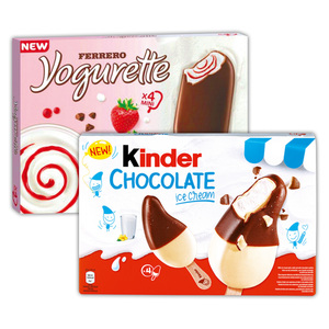 Kinder/Ferrero Schokolade Eis / Yogurette Eis