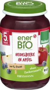enerBiO Babynahrung Heidelbeere in Apfel