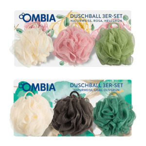 OMBIA Duschball 3er-Set