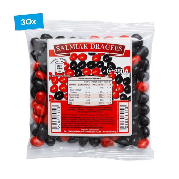 Bild 1 von Salmiak Dragees 250 g, 30er Pack