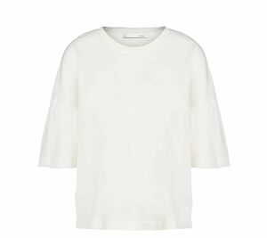OUI T-Shirt wunderschönes Damen Sommer-Shirt mit Volant-Ärmel Creme