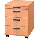 Bild 1 von HAMMERBACHER Savona Rollcontainer buche 4 Auszüge 42,8 x 58,0 x 59,0 cm