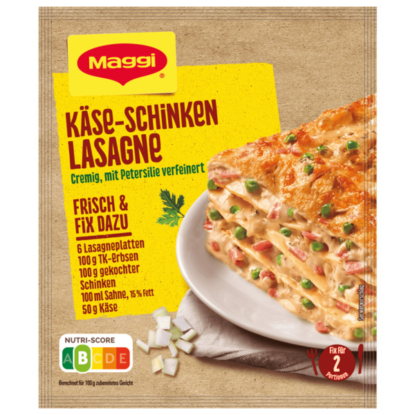 Bild 1 von Maggi Fix Käse-Schinken Lasagne 40g