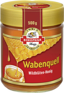 Bihophar Wabenquell Wildblüten-Honig 500G
