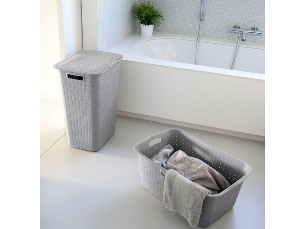 Bild 2 von Curver Wäschebox, 48 l, mit Klappdeckel und seitlichen Griffen