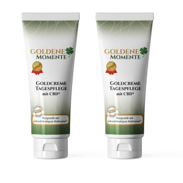 Bild 1 von GOLDENE MOMENTE  Goldcreme Tagecreme CBD 2x100ml