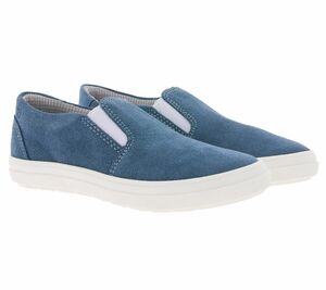 RICHTER Sommer-Schuhe schöne Kinder Echtleder-Slipper im modernen Look Blau