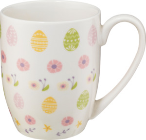 Dekorieren & Einrichten Kaffeebecher Eier & Blumen, pastellfarben (330 ml)