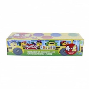 Play-Doh - Back To Scholl - 4er Pack Knete + 1 gratis