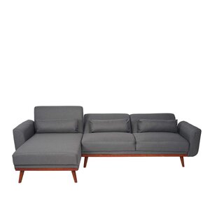 Sofa MCW-J20, Couch Ecksofa, L-Form 3-Sitzer Liegefläche Schlaffunktion Stoff/Textil ~ anthrazit-grau