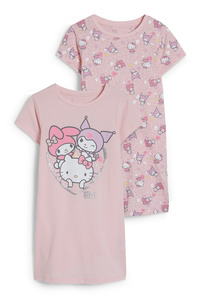 C&A Multipack 2er-Hello Kitty-Nachthemd, Rosa, Größe: 110