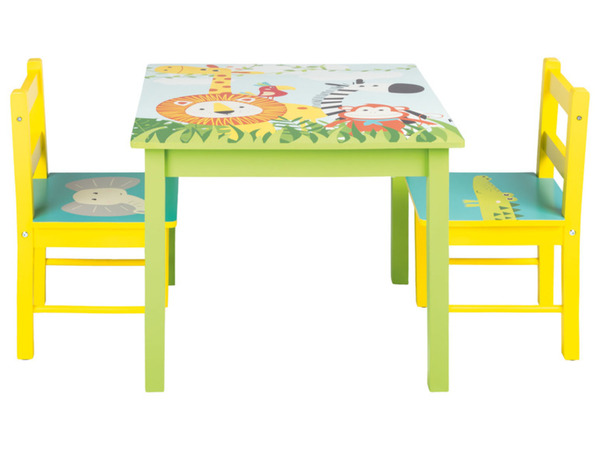 Bild 1 von LIVARNO home Kindertisch mit 2 Stühlen, mit Safari-Motiven