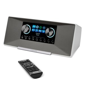 MEDION P85289 Stereo Internetradio, 7,1 cm (2,8'') TFT-Display, DAB+/UKW-Empfänger, WLAN, DLNA, Spotify®-Connect, 2 x 6 W RMS Ausgangsleistung (B-Ware)