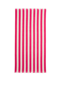 C&A Frottee-Handtuch-gestreift-160 x 80 cm, Pink, Größe: 1 size
