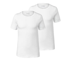 2 Qualitäts-Feinripp-Unterhemden mit kurzem Arm