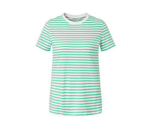 Gestreiftes T-Shirt, grün-weiß