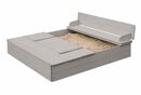 Bild 2 von roba® Sandkasten Sandkasten aufklappbar zu zwei Bänken, aus Massivholz, wetterfest, 21,5 x 127 x 123,5 cm