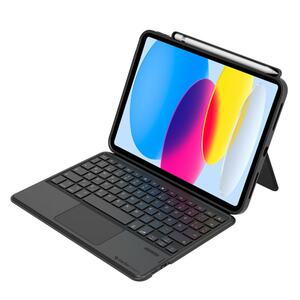 Apple iPad 10.9" (2022) Dunkelgrau Tablet-Hülle mit Tastatur