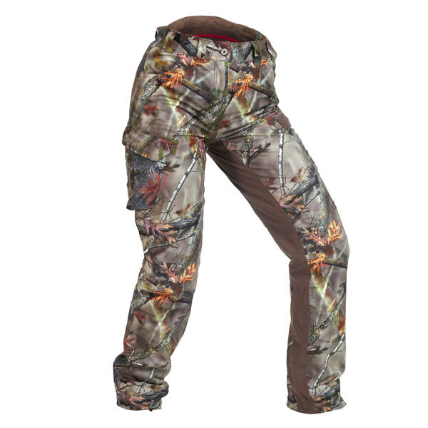 Bild 1 von Jagdhose / Regenhose 500 Damen warm geräuscharm camouflage