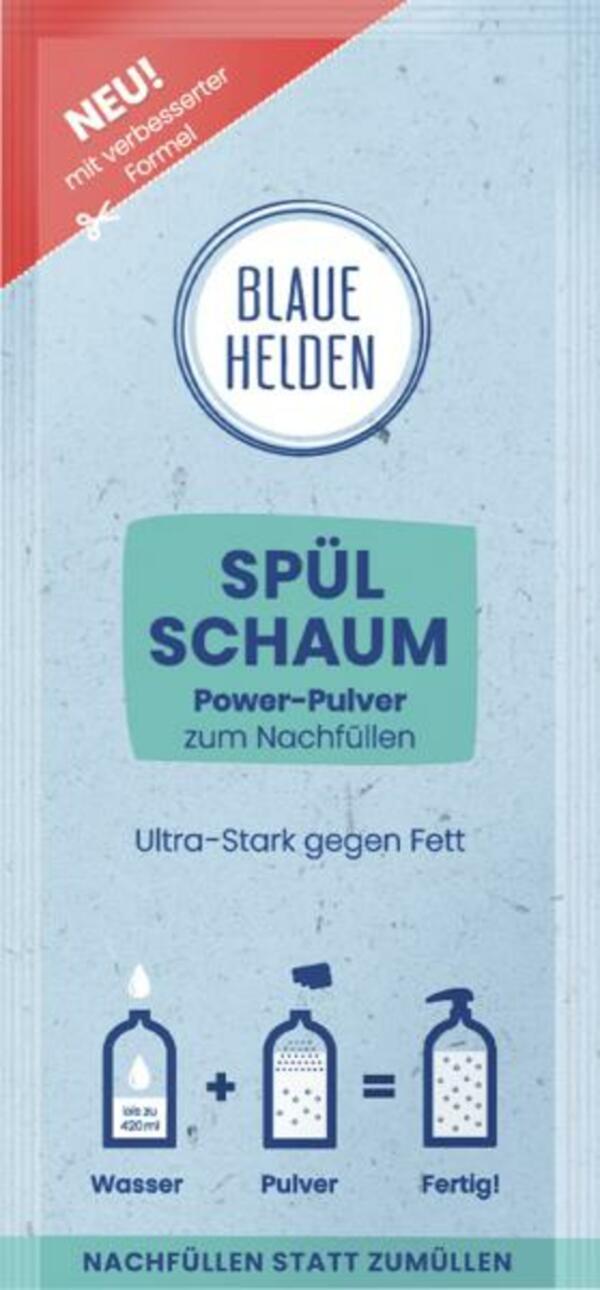 Bild 1 von Blaue Helden Spülschaum Power-Pulver
