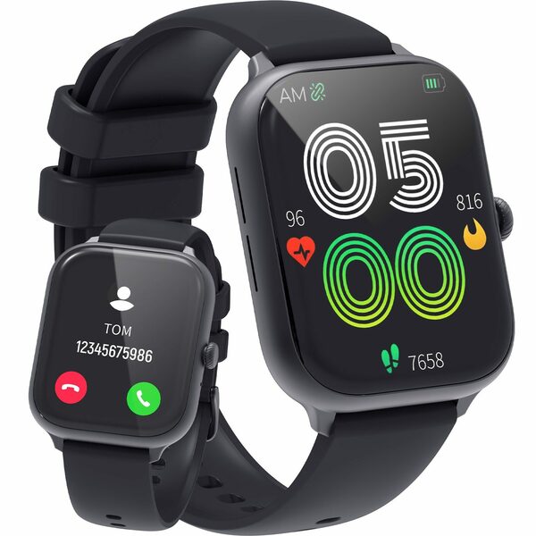 Bild 1 von iceagle T11 Fitness Tracker Uhr, Damen Herren Watch Smartwatch 1,75" Smartwatch IP68 Wasserdicht,für iOS/Android Uhren Watch, Blutsauerstoff/Pulsmesser/Sportuhr/Schrittzähler/Schlafmonitor, Ak