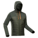 Bild 1 von Sweatjacke Hybridjacke Naturwandern NH100 mit Kapuze Herren khaki