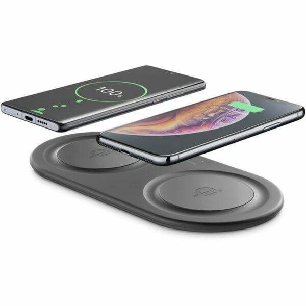 Bild 1 von Wireless Fast Charger Double, Qi Induktionsladegerät, 2x 10W, schwarz