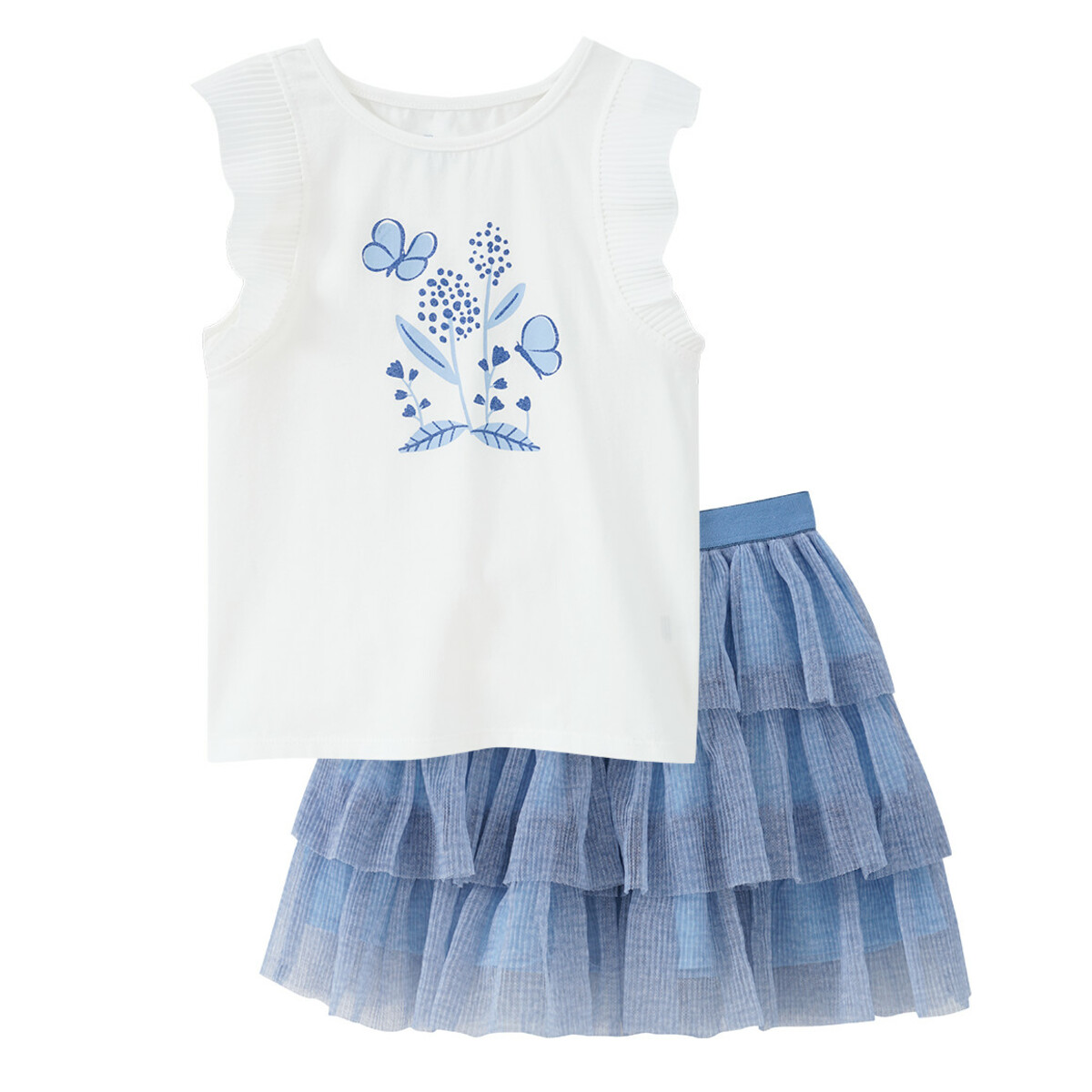 Bild 1 von Mädchen T-Shirt und Tüllrock im Set