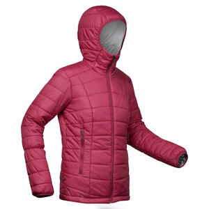 Wattierte Jacke Damen bis -5 °C Trekking - MT100 violett