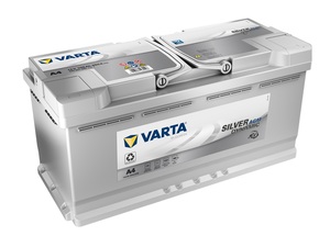 VARTA Silver Dynamic AGM Autobatterie speziell für Start-Stop-Technologie, A4 105AH 950A 393/175/190