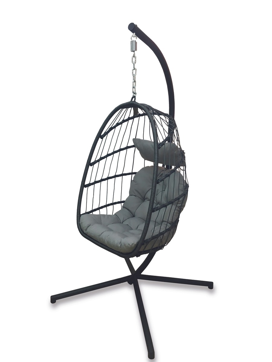 Bild 1 von Tarrington House Hängesessel, Stahl / PE-Rattan, 95 x 103 x 196,  anthrazit