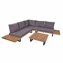 Bild 1 von GARDEN PLEASURE Lounge-Gruppe ACAPULCO Teak-Look 4tlg.