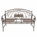 Bild 1 von GARDEN PLEASURE Bank SAKET belastbar bis 120kg Sitzhöhe ca. 45cm 146x53x96cm