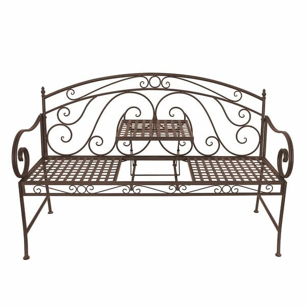 Bild 1 von GARDEN PLEASURE Bank SAKET belastbar bis 120kg Sitzhöhe ca. 45cm 146x53x96cm