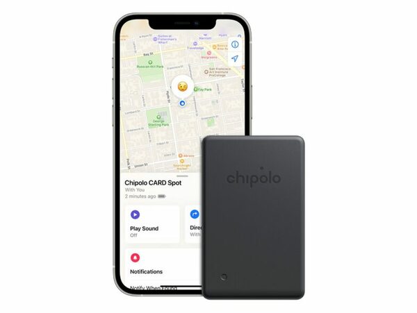 Bild 1 von Chipolo CARD Spot, smarter Tracker, Apple Find My, schwarz