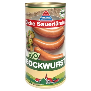 METTEN "Dicke Sauerländer" Bio-Bockwurst 550 g