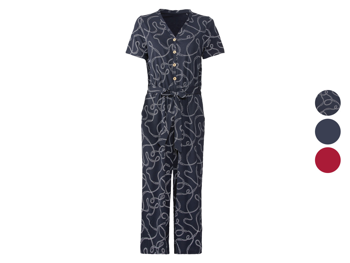 Bild 1 von esmara® Damen Jumpsuit mit V-Ausschnitt und Knopfleiste
