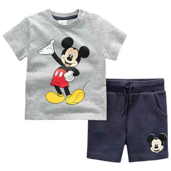 Bild 1 von Micky Maus T-Shirt und Joggingshorts im Set