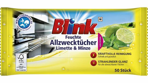 Bild 1 von Blink feuchte Allzwecktuecher Limette & Minze