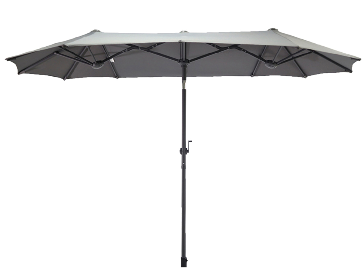 Bild 2 von Drei-Kuppel-Sonnenschirm 300x150cm Anthrazit
