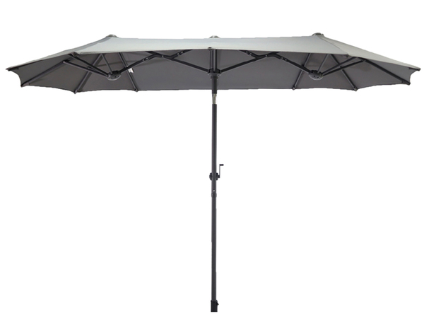 Bild 2 von Drei-Kuppel-Sonnenschirm 300x150cm Anthrazit