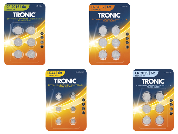 Bild 1 von TRONIC® Knopfzellen, 6 Stück