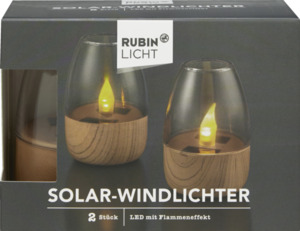 Rubin Licht Solar-Windlichter