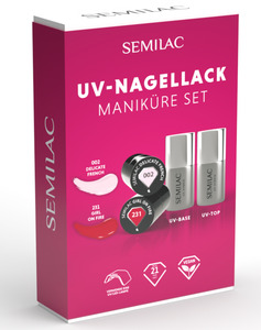 Semilac UV-Nagellack Maniküre Set