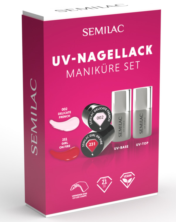 Semilac UV Nagellack Manik re Set Von ROSSMANN F r 34 89 Ansehen 