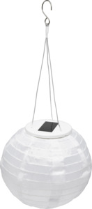 IDEENWELT Solar-Lampion 20 cm, Weiss