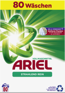 Ariel Strahlend Rein Vollwaschmittel Pulver 80 WL