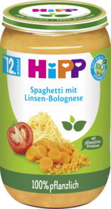 HiPP Bio Spaghetti mit Linsen-Bolognese