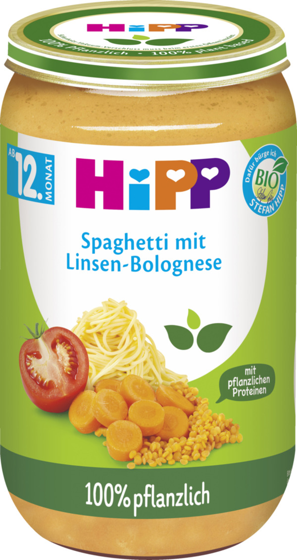 Bild 1 von HiPP Bio Spaghetti mit Linsen-Bolognese