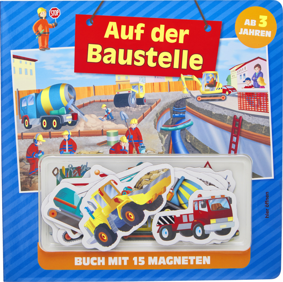 Bild 1 von IDEENWELT Magnetbuch "Auf der Baustelle"